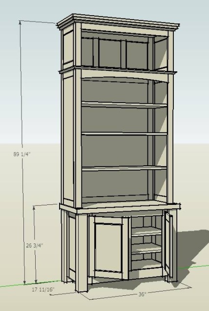 the bookcase drawing